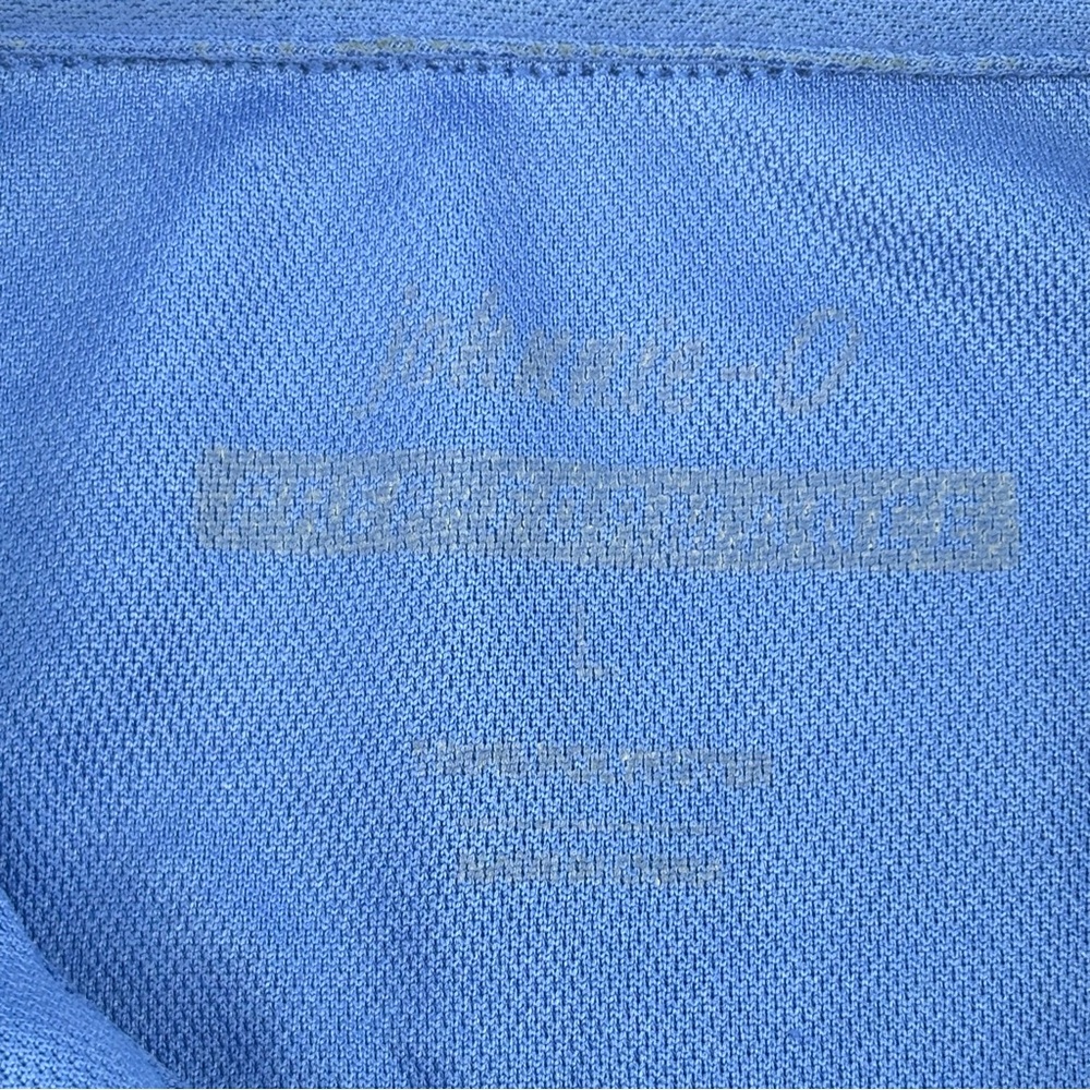johnnie-O Mens Blue Short Sleeve Performance Polo Logo left sleeve Size LG - Picture 10 of 12